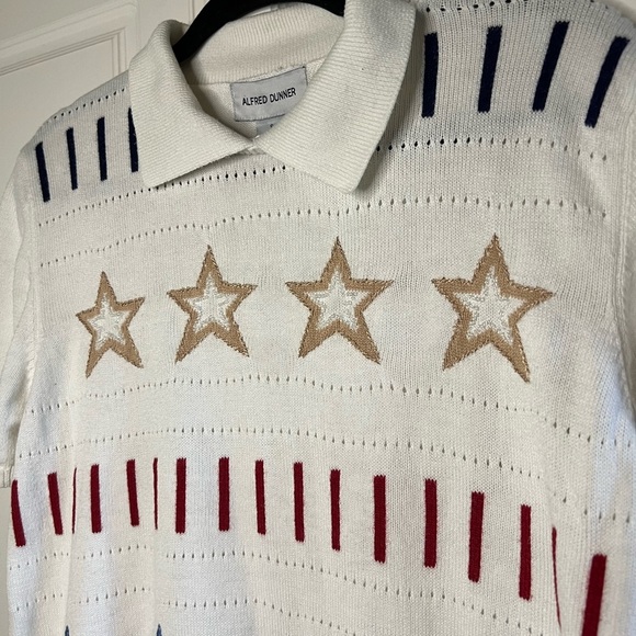 Vintage Grandma Patriotic Fourth of July Short Sleeve Sweater - Picture 4 of 10